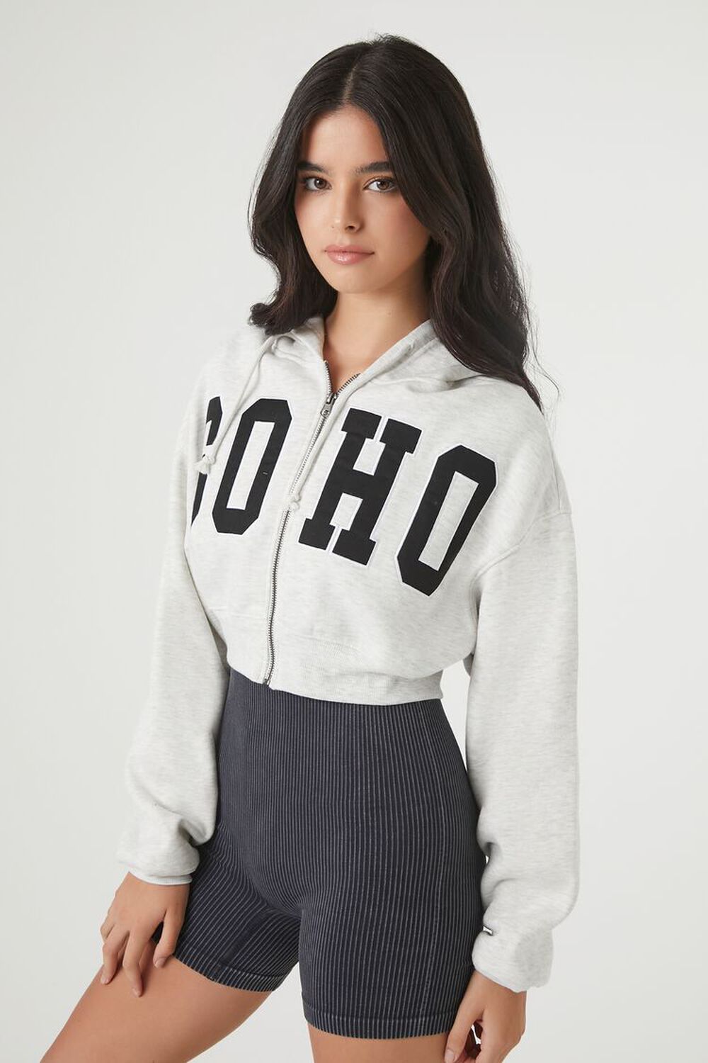 Soho Graphic Zip-Up Hoodie